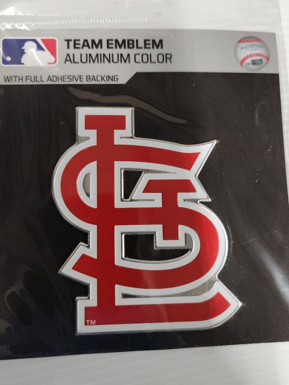 3pk Team Promark Mlb St Louis Cardinals Team Emblem Decal Aluminum Color 143